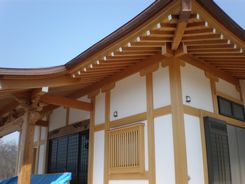 建築技術(お寺の屋根の施工部)