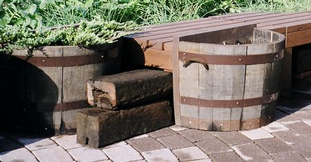 ウイスキー樽 ガーデニング素材