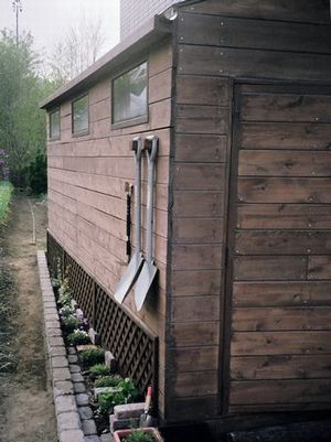 DIYで作成した物置小屋 ガーデンシェッド
